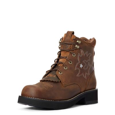 Ariat Probaby Lacer Kahverengi Western Csizma Bayan (32602-969)